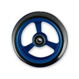 4 Inch Frogs Legs Aluminium Wheelchair Caster - Blue