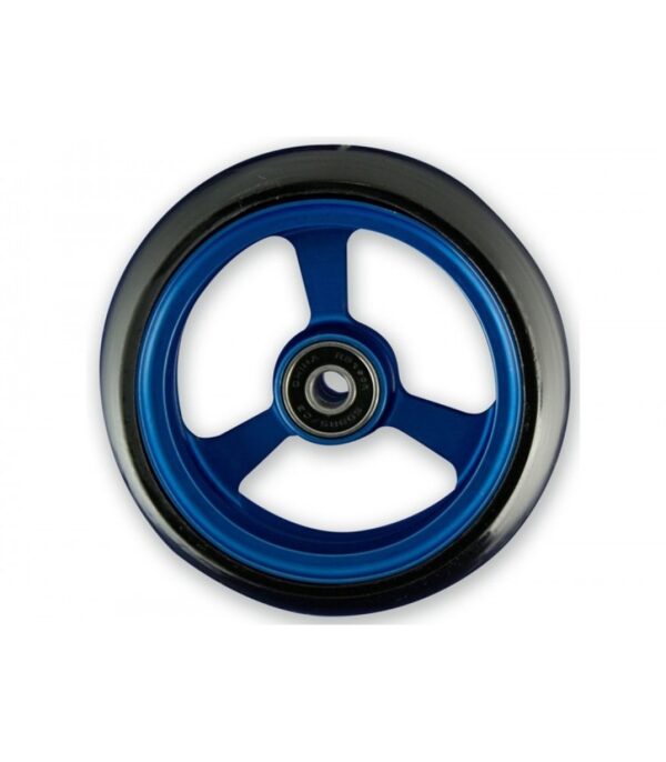 4 Inch Frogs Legs Aluminium Wheelchair Caster - Blue