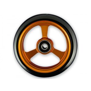 4 Inch Frogs Legs Aluminium Wheelchair Caster - Orange