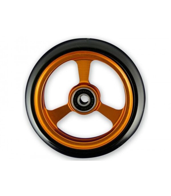 4 Inch Frogs Legs Aluminium Wheelchair Caster - Orange