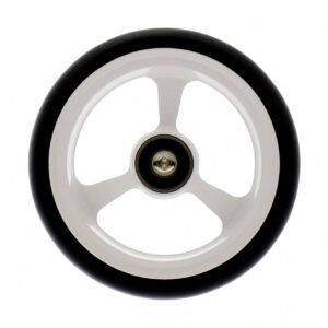4 Inch Frogs Legs Powder Coated Wheelchair Caster - White