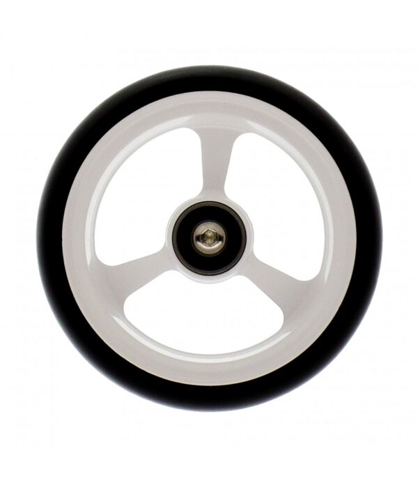 4 Inch Frogs Legs Powder Coated Wheelchair Caster - White