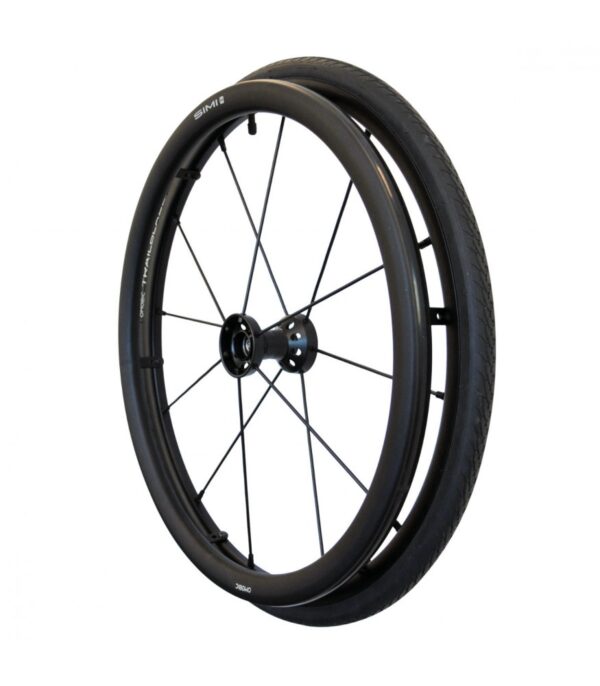 Omobic Tensio Ray Simi Wheel Black 24”